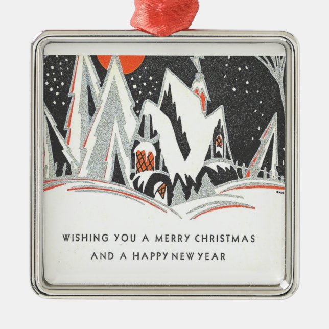 Ornement En Métal Art déco vintage (Devant)