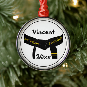 Ornement En Métal Arts martiaux Deuxième degré Ceinture noire Classe