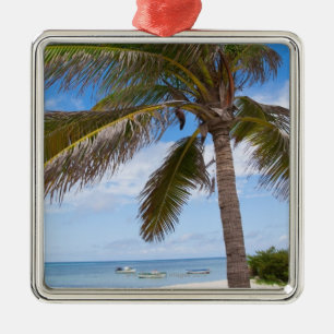 Ornement En Métal Aruba, palmier sur la plage