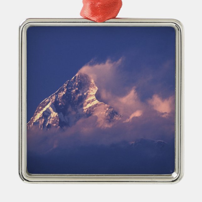 Ornement En Métal Asie, Népal. Machhapuchhare (Devant)