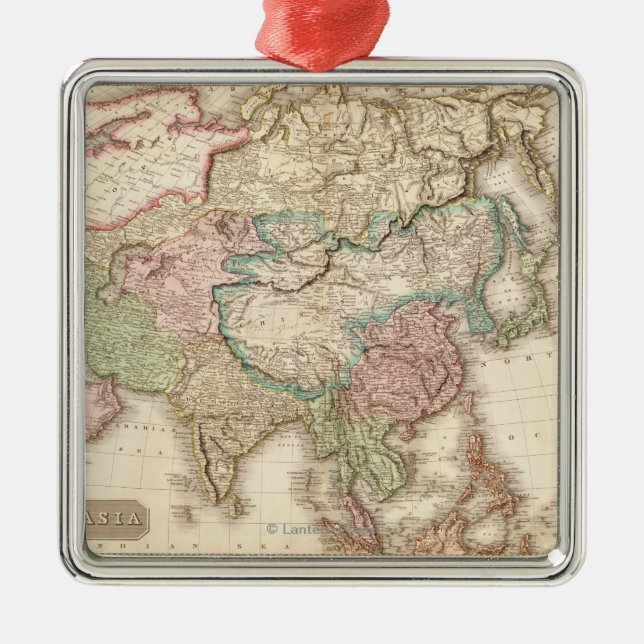 Ornement En Métal AsieCarte panoramiqueAsie 12 (Devant)