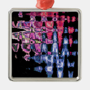 Ornement En Métal Assez mignonne pourpre Cendres Gris et Noir Aquare