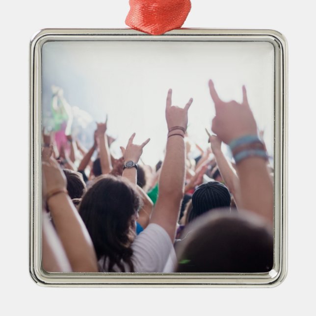 Ornement En Métal Assistance de concert de rock (Devant)