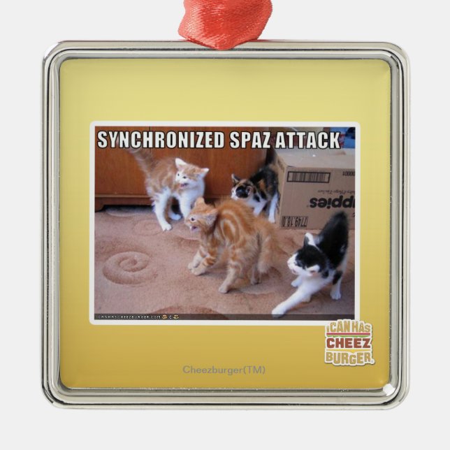 Ornement En Métal Attaque de Sychronized Spaz (Devant)