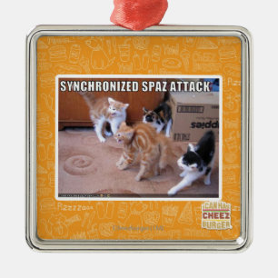 Ornement En Métal Attaque de Sychronized Spaz