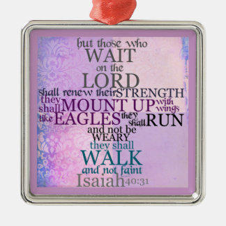 Ornement En Métal Attente le 40:31 de seigneur Scripture Isaïe