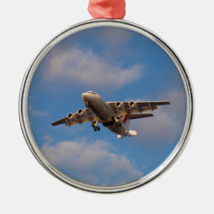 Ornement En Métal Atterrissage d'un jet Avro RJ85