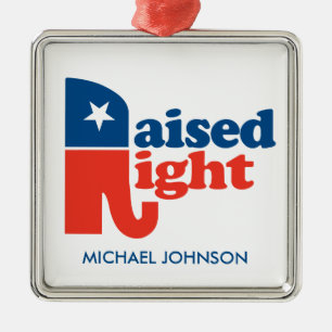 Ornement En Métal Augmenté juste - personnalisé