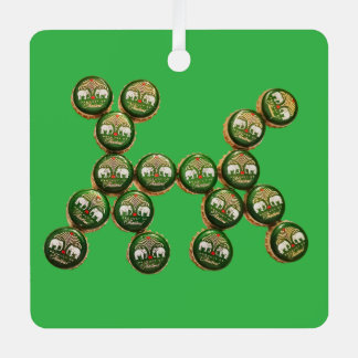 Ornement En Métal 🐶 Authentic Chang Beer Cap Dog