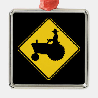 Ornement En Métal Avertissement de panneau routier de tracteur