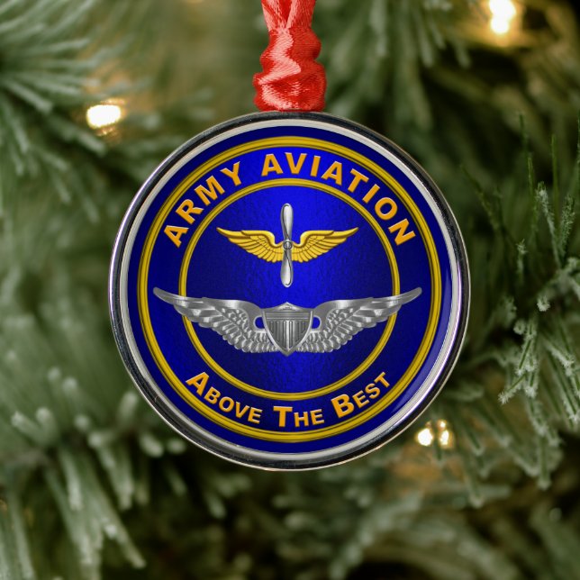 ORNEMENT EN MÉTAL AVIATION DE L'ARMÉE (Arbre)