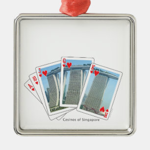 Ornement En Métal Avoir Une Chance Sur Moi - Personnalisable