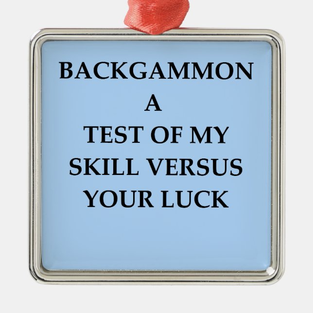 Ornement En Métal backgammon (Devant)