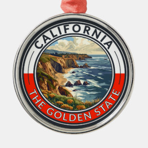 Ornement En Métal Badge d'art de voyage en Californie