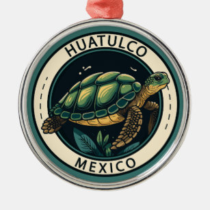 Ornement En Métal Badge de tortue Huatulco Mexique