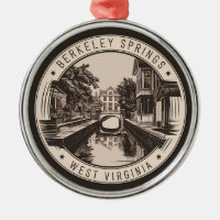 Badge d'illustration Berkeley Springs West Virgini