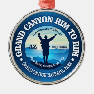 Ornement En Métal Bague de grand canyon à bord (V)