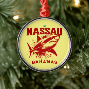 Ornement En Métal Bahamas Souvenir Cadeau : Nassau Bahamas Poisson d