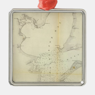 Ornement En Métal Baie de Galveston, le Texas