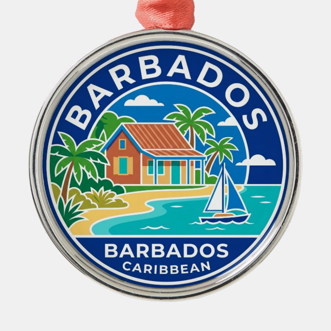 Ornement En Métal Barbados Barbade (Devant)