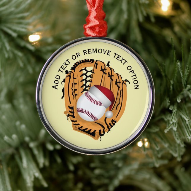 Ornement En Métal Baseball, Gant, Bateaux Noël (Arbre)