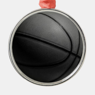 Ornement En Métal Basket-ball noir et blanc