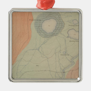 Ornement En Métal Bassin de geyser de laine de bois