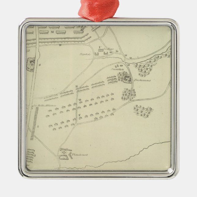 Ornement En Métal Bataille de waterloo en Belgique (Devant)