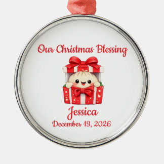 Ornement En Métal Bébé Dumpling Noël