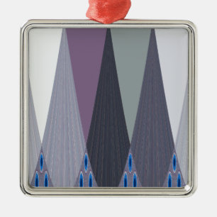 Ornement En Métal Belle impression Extraordinaire Chevron Design Art