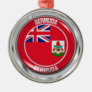 Ornement En Métal Bermuda Round Emblem