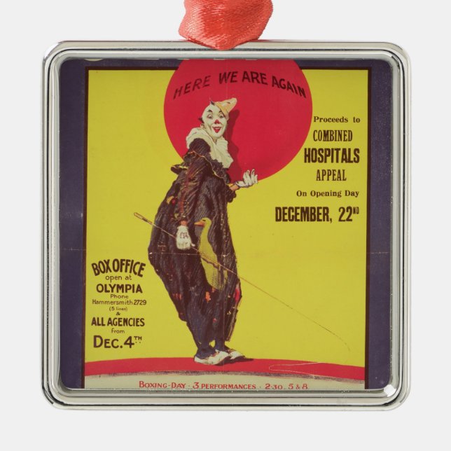 Ornement En Métal Bertram fraise l'affiche de cirque (Devant)