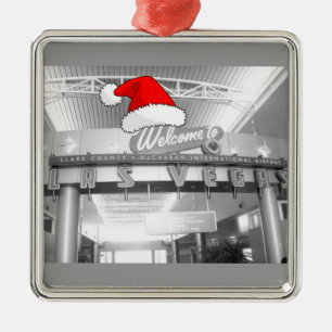 Ornement En Métal Bienvenue à Las Vegas Christmas