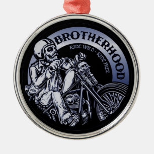 Ornement En Métal Biker Brotherhood Black