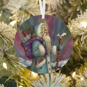 ORNEMENT EN MÉTAL BLEU BELSNICKLE, LUMIÈRES DU NORD & PENGUINS