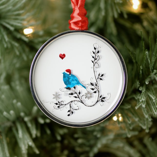 Ornement En Métal Bluebird à Noël (Créateur téléchargé)