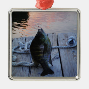 Ornement En Métal Bluegill au coucher du soleil Lac Arrowhead