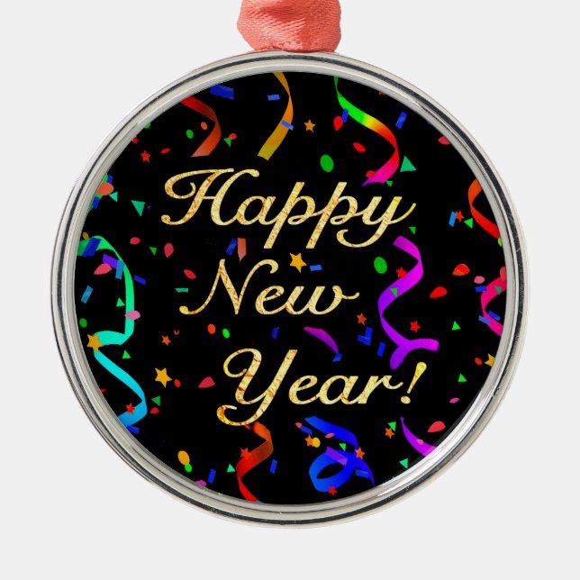 Ornement En Métal "Bonne année ! " (Devant)