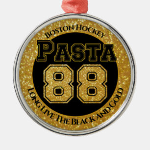 Ornement En Métal Boston Hockey Pasta 88