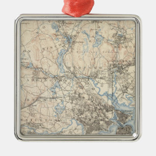 Ornement En Métal Boston, le Massachusetts