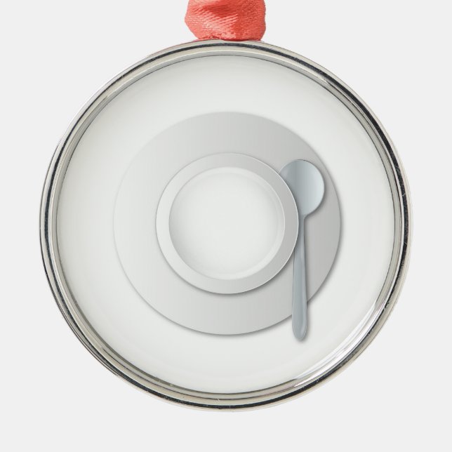 Ornement En Métal Boule à soupe vide (Devant)
