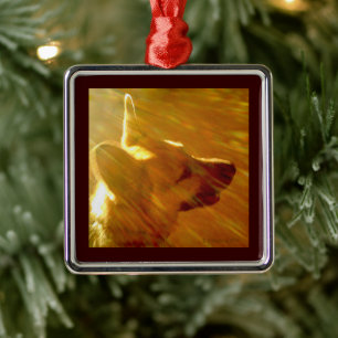 Ornement En Métal Brille sur moi Ciel Berger Allemand