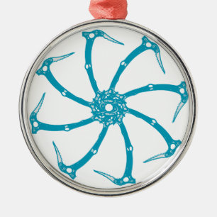 Ornement En Métal Broche de l'outil de glace