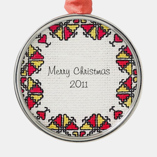 Ornement En Métal Broderie ukrainienne (Devant)