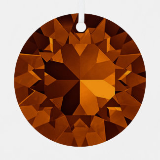 Ornement En Métal Brown Gems Ornament