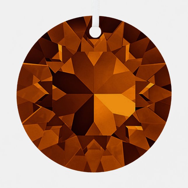 Ornement En Métal Brown Gems Ornament (Recto)