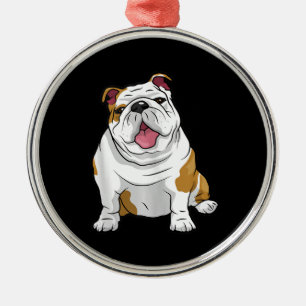 Ornement En Métal Bulldogs anglais Awesome Funny Bulldog Pups Chiens