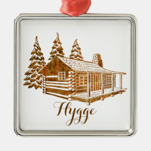 Ornement En Métal Cabine de journal confortable - Hygge ou votre pro