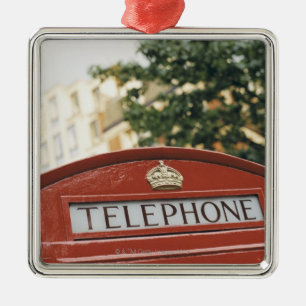Ornement En Métal Cabine téléphonique à Londres Angleterre