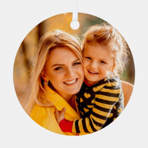 Ornement En Métal Cadeau de Noël personnalisé avec photo